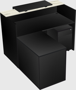 L-shaped modular reception