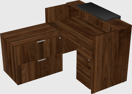 L-shaped modular reception