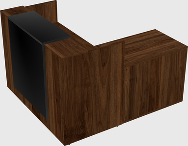 L-shaped modular reception