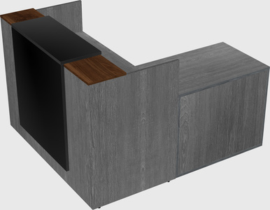 L-shaped modular reception