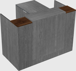 L-shaped modular reception