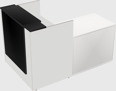 L-shaped modular reception