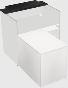 L-shaped modular reception