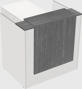 L-shaped modular reception