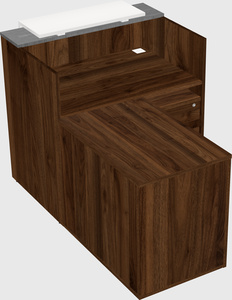 L-shaped modular reception