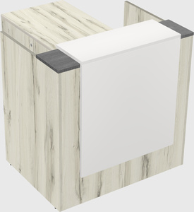 L-shaped modular reception