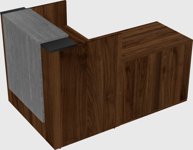 L-shaped modular reception