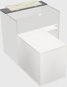L-shaped modular reception