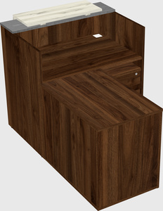 L-shaped modular reception