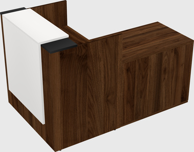 L-shaped modular reception