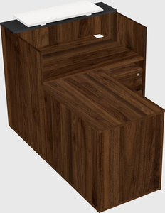 L-shaped modular reception