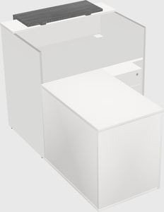 L-shaped modular reception