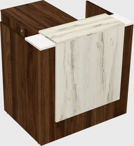 L-shaped modular reception