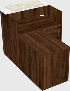 L-shaped modular reception