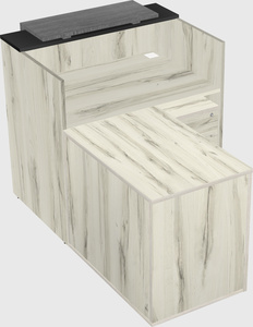 L-shaped modular reception