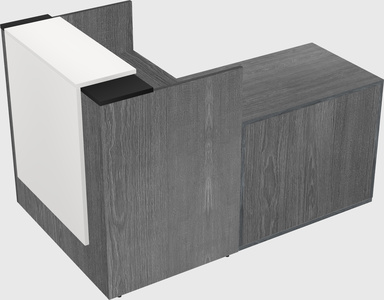 L-shaped modular reception