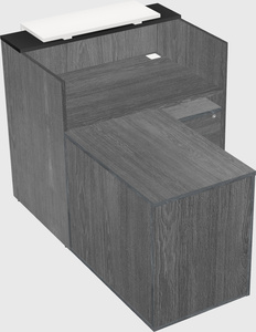 L-shaped modular reception
