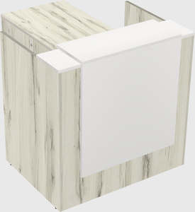 L-shaped modular reception
