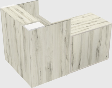 L-shaped modular reception