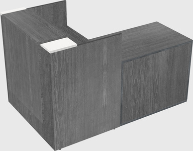 L-shaped modular reception