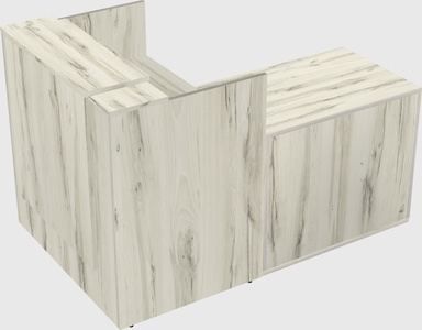 L-shaped modular reception