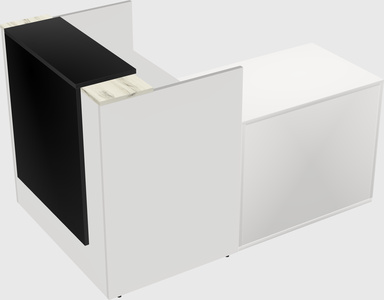 L-shaped modular reception