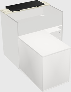 L-shaped modular reception