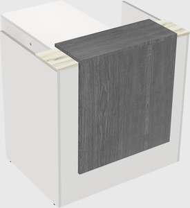 L-shaped modular reception