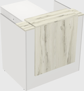L-shaped modular reception