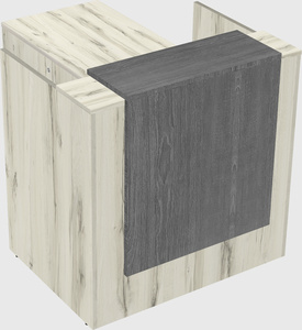 L-shaped modular reception