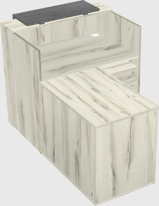 L-shaped modular reception