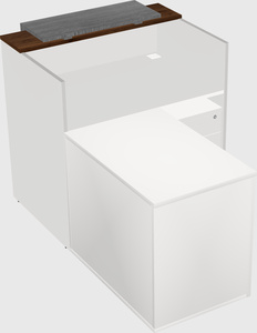 L-shaped modular reception