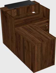 L-shaped modular reception