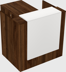 L-shaped modular reception