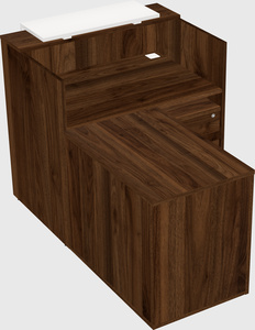 L-shaped modular reception