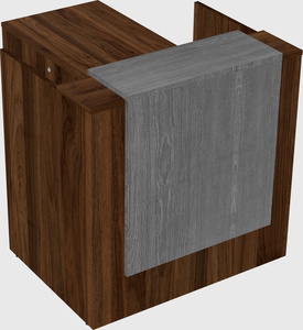 L-shaped modular reception