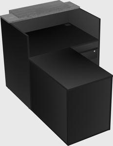 L-shaped modular reception