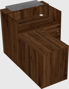 L-shaped modular reception