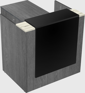L-shaped modular reception