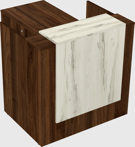 L-shaped modular reception