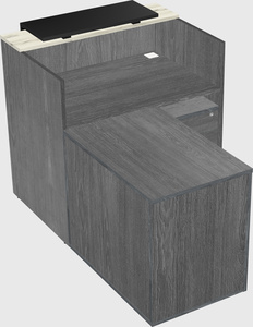 L-shaped modular reception