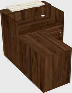 L-shaped modular reception