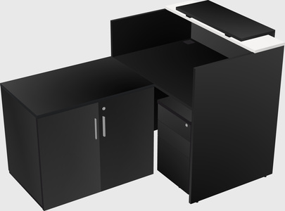 L-shaped modular reception
