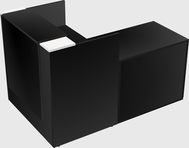 L-shaped modular reception