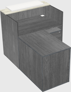 L-shaped modular reception
