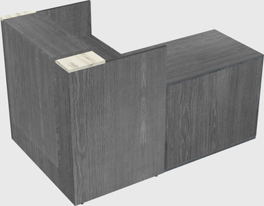 L-shaped modular reception