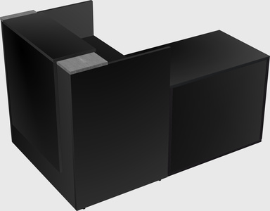 L-shaped modular reception
