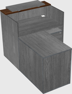 L-shaped modular reception