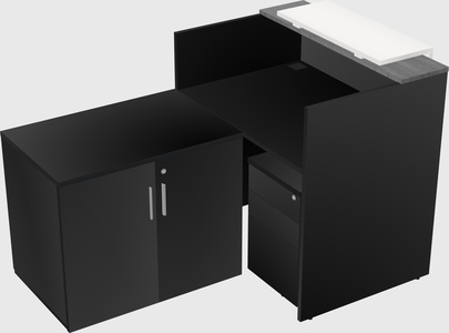 L-shaped modular reception