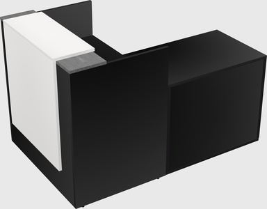 L-shaped modular reception
